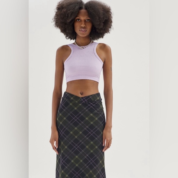 Out From Under Seamless.                Textured Bra Top Lavender - Picture 4 of 6